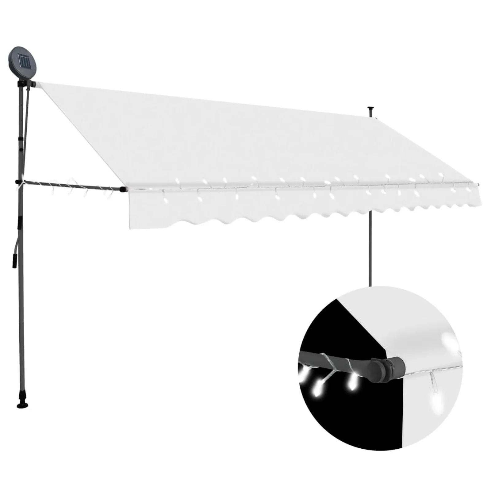 Walmeck Manual Retractable Awning with 157.5