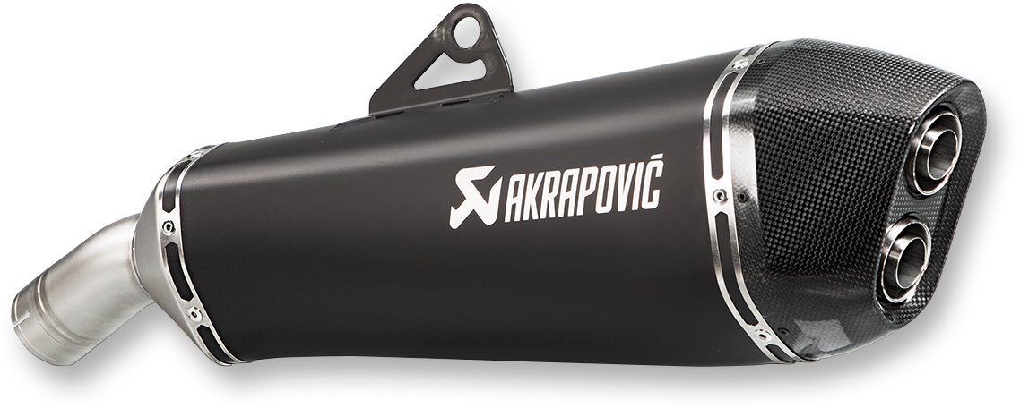 Akrapovic Black Titanium Slash-Cut Slip-On Muffler (S-B8SO7-HZAABL)