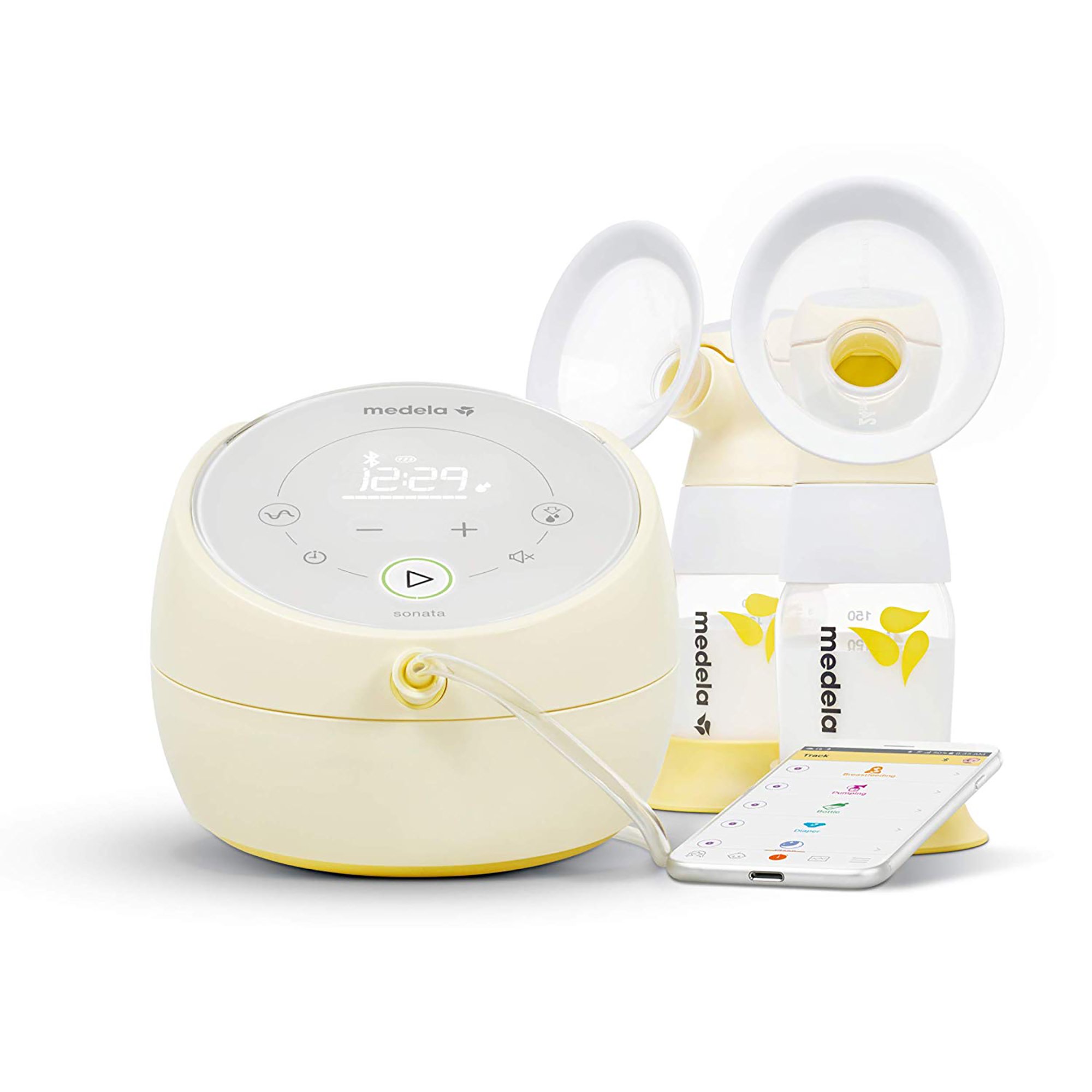 Medela Sonata Double Electric Breast Pump Kit with Fitflex Breast Shields and Accessories