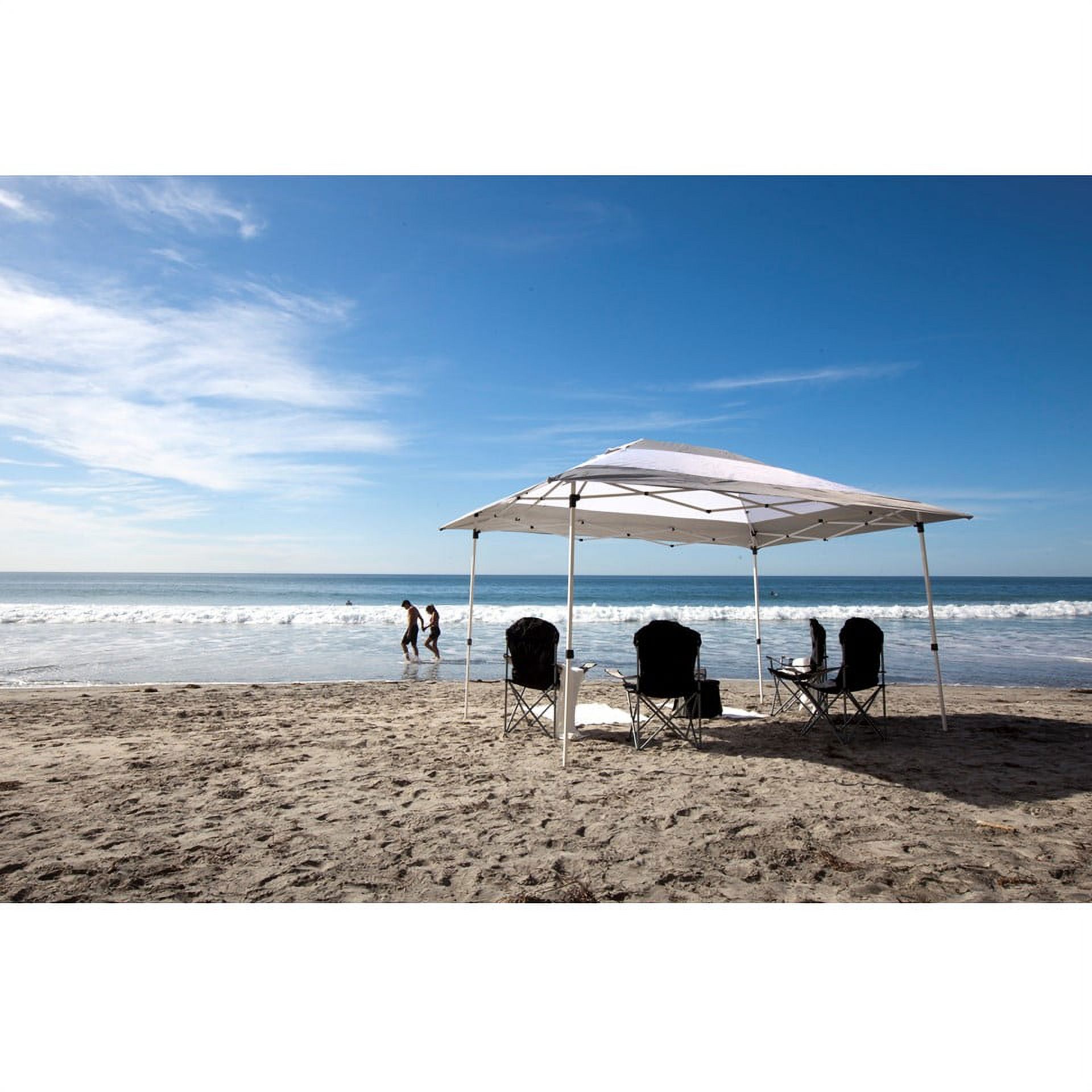 Z-Shade 14 x 10 Foot Prestige Instant Shade Canopy Shelter, Grey & White