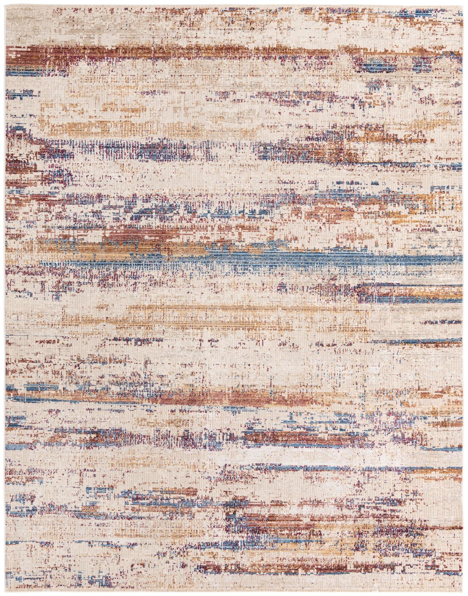 Rugs.com Deepa Collection Rug – 9' x 12' Multi Medium Rug Perfect For Living Rooms, Large Dining Rooms, Open Floorplans