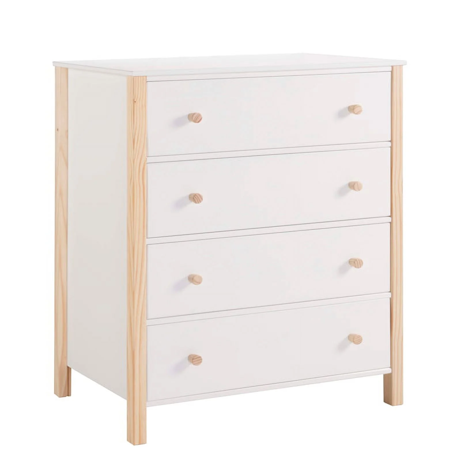 Home Square 3-Piece Set with Bookcase & 4 Drawer Chest & Twin House Bed