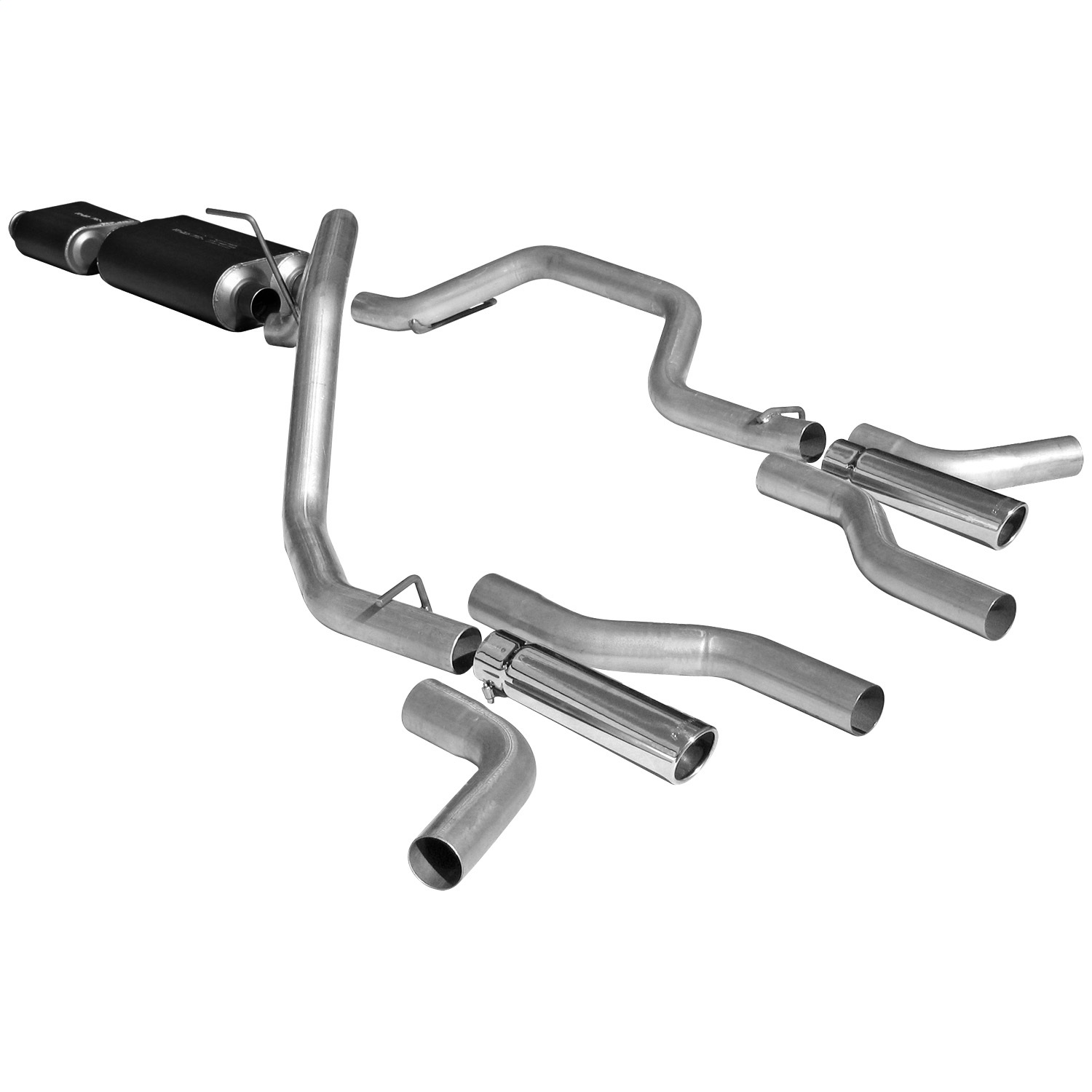 Flowmaster 17425 Cat-back System - Dual Rear/Side Exit - American Thunder - Moderate/Aggressive Fits select: 2005-2006 TOYOTA TUNDRA, 2000 TOYOTA TUNDRA SR5