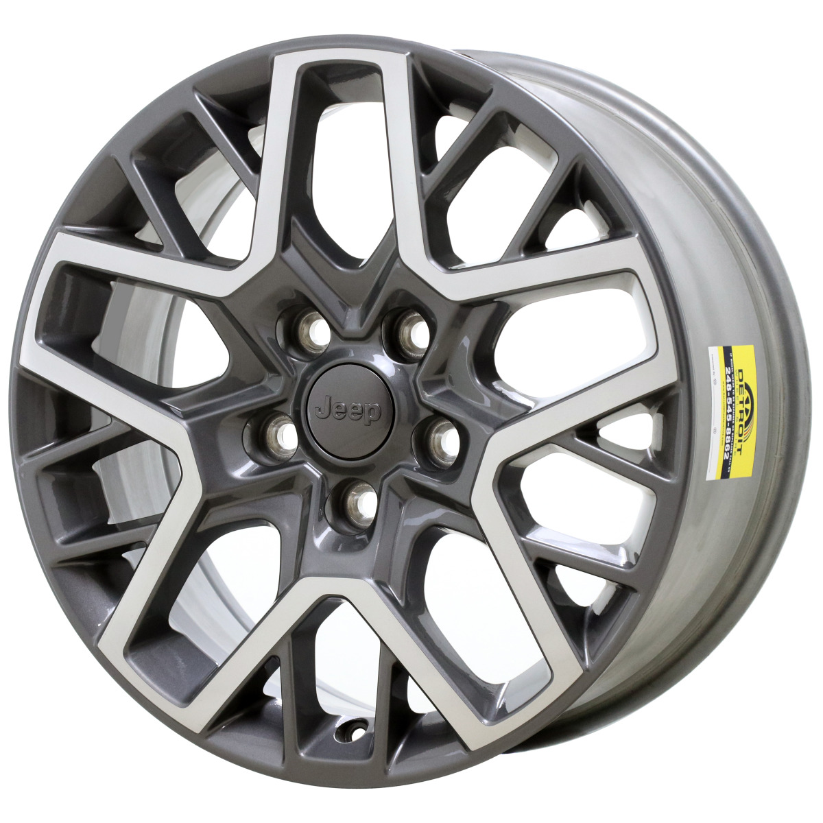 JEEP WRANGLER 2022 - 2022 MACHINED GREY Factory OEM Wheel Rim (Not Replicas)