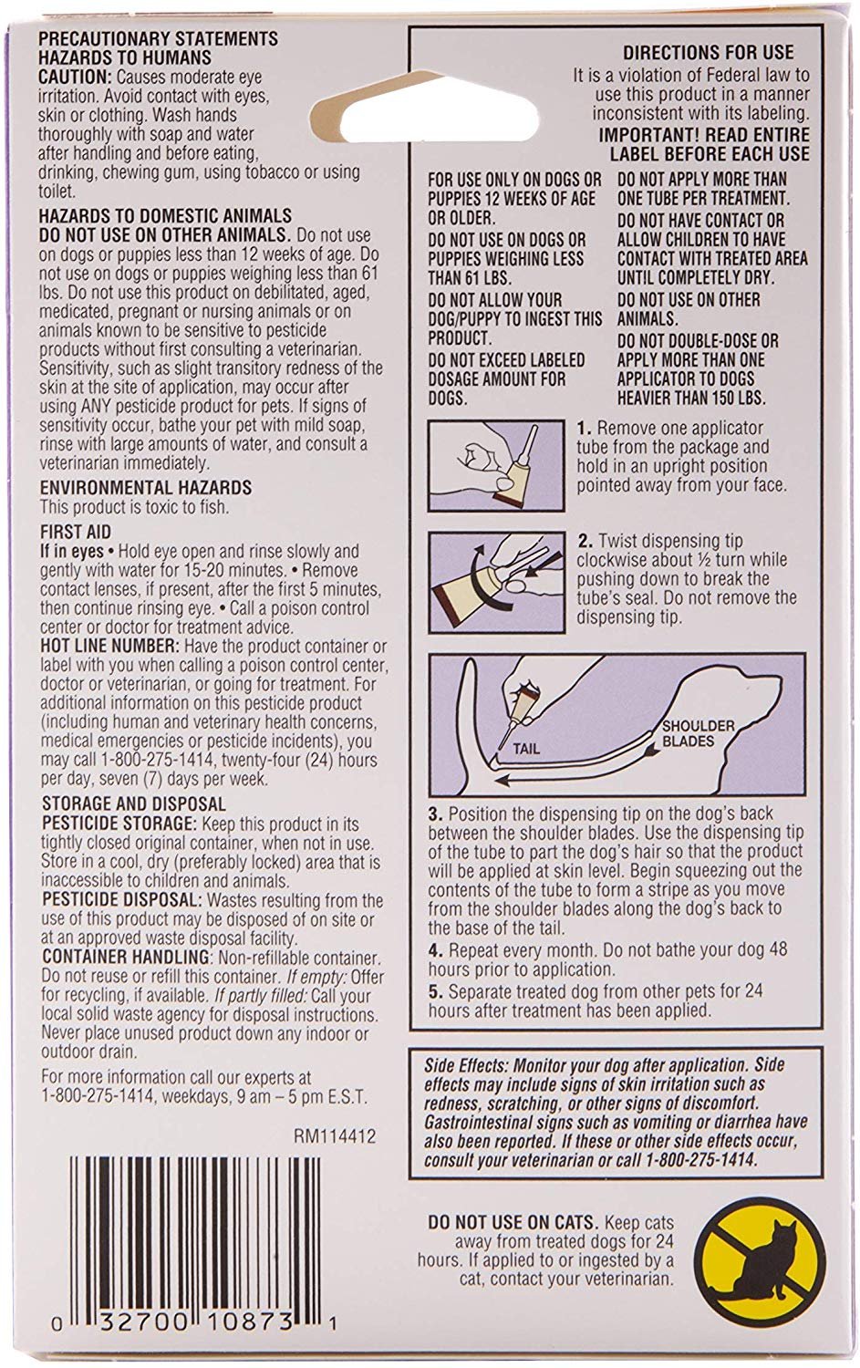 Hartz UltraGuard Plus Topical Flea & Tick Prevention for Dogs and Puppies - 61-150 lbs, 3 Monthly Treatments