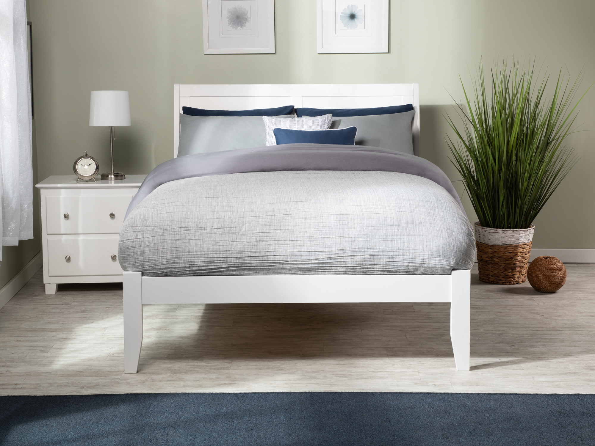 Portland Platform Bed with Open Foot Board, Multiple Colors, Multiple Sizes