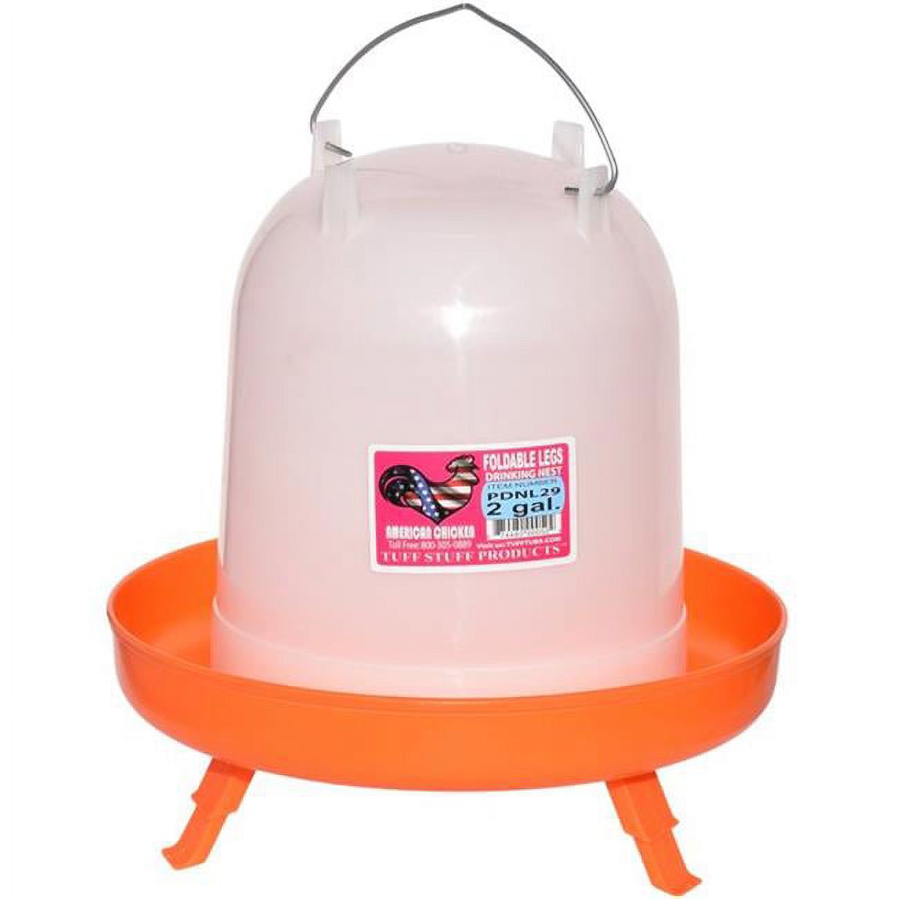 Tuff Stuff Products 458105046 2.1 gal PDNL29 Poultry Drinker Nest with Foldable Legs