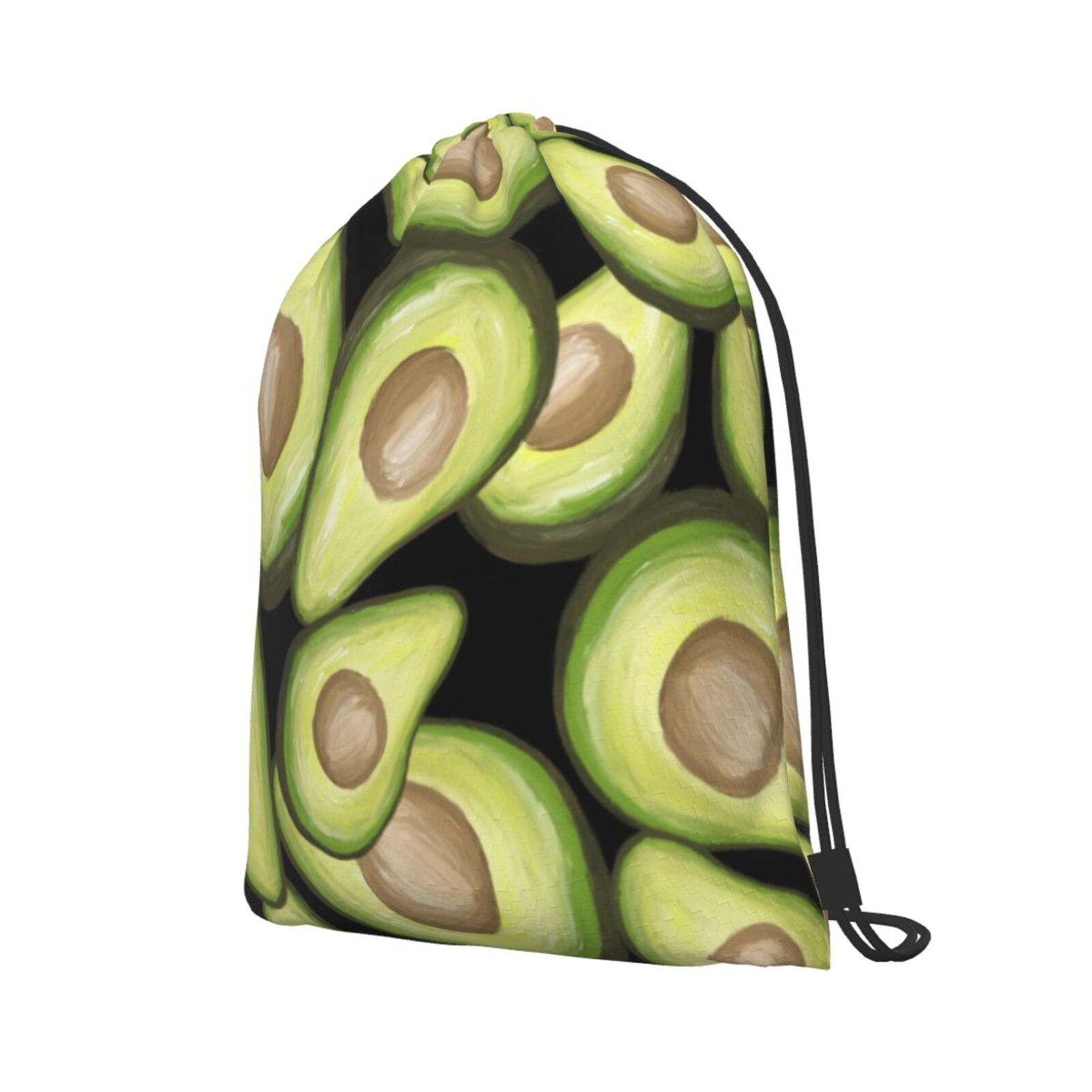XMXT Waterproof Gym Bag, Avocado Oil Painting Pattern Drawstring Backpack for Men, m Multicolor