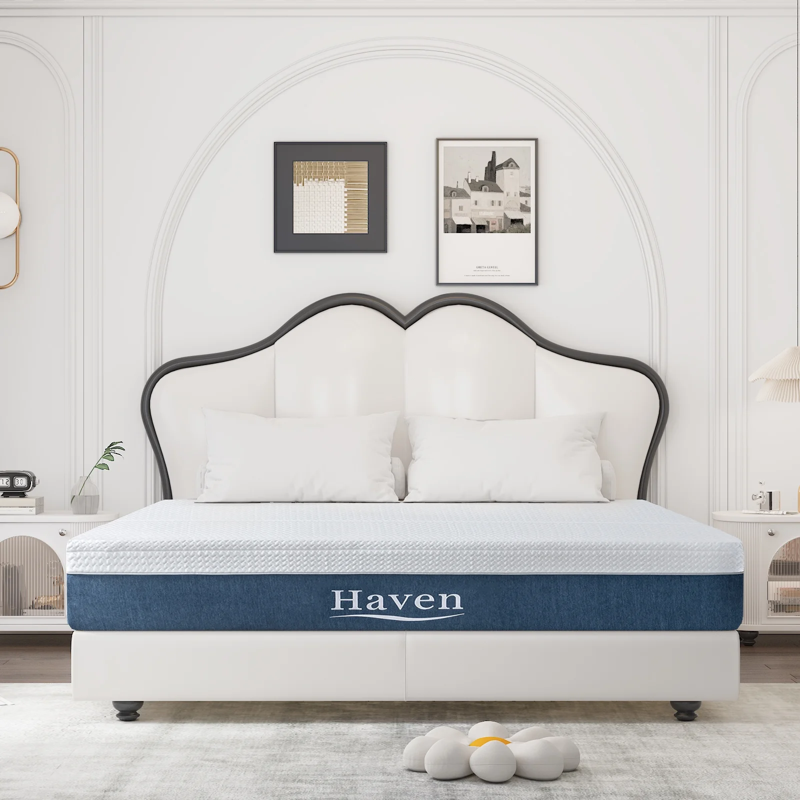 12 Inch Queen Memory Foam Mattress, Cool Gel Foam Mattress with Fabric Cover Made in USA Bed in A Box