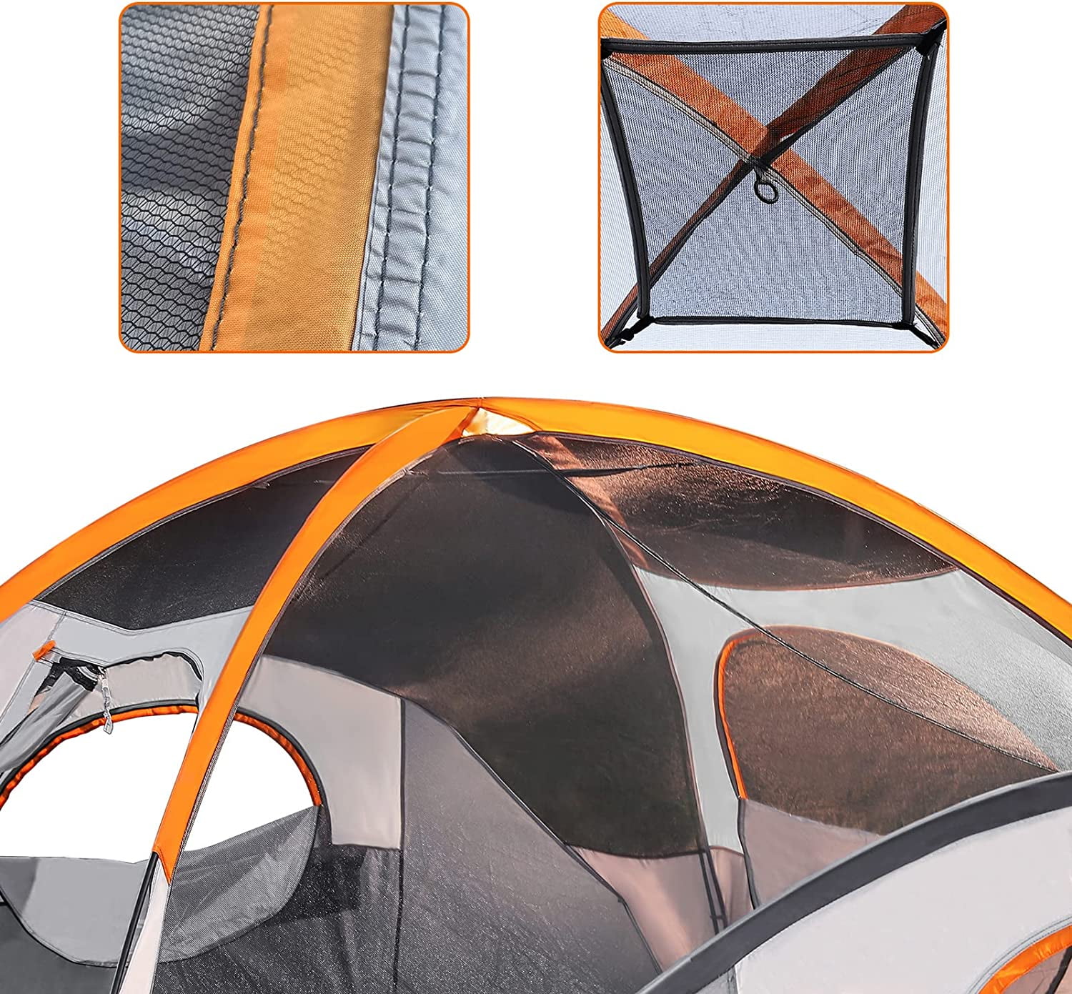 OUWI Dome Camping Tent With Rainfly and Carry Bag, 4/8 Person