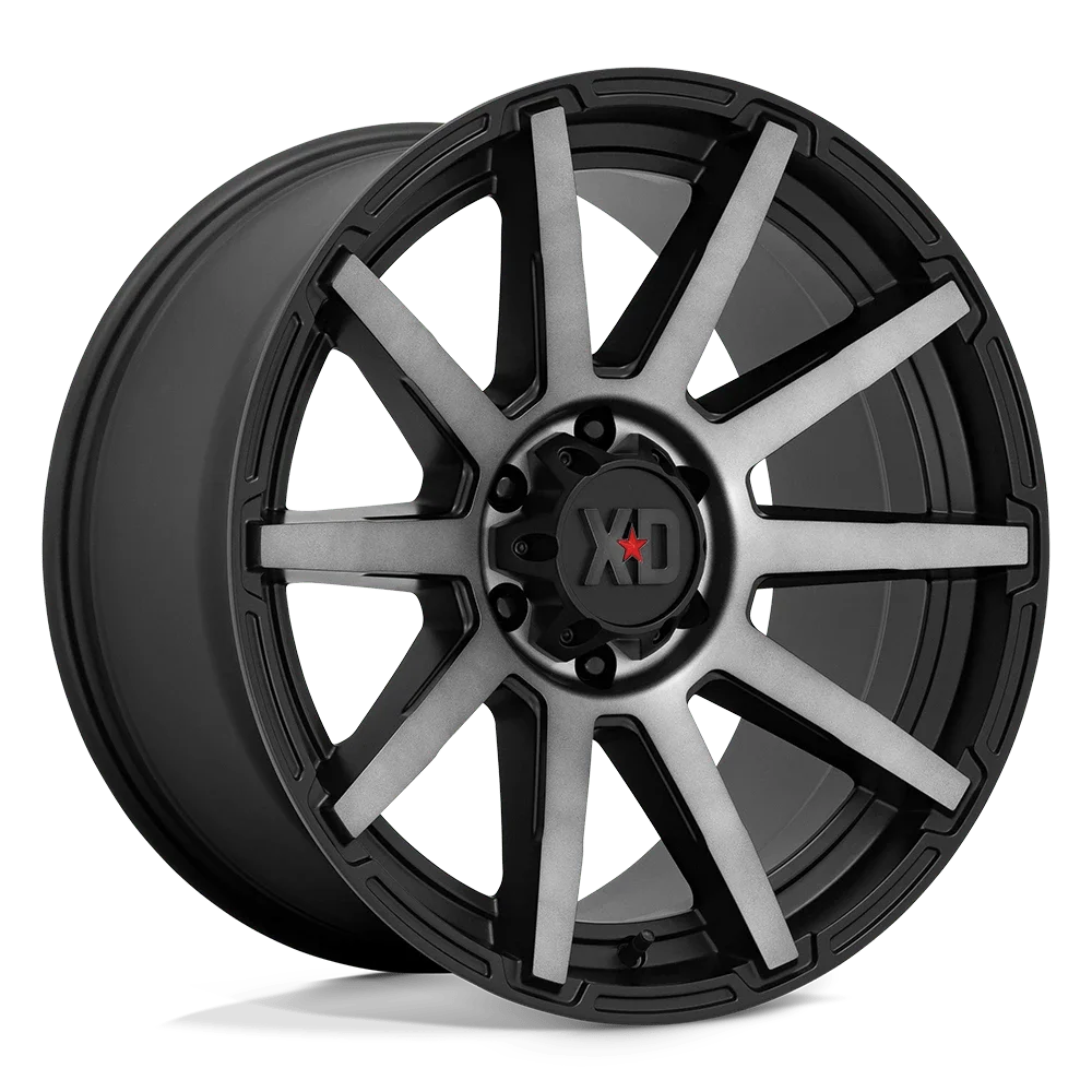 Xd Xd847 Outbreak 18X9 8X165.1 0Et 125.1Cb Satin Black With Gray Tint Wheel