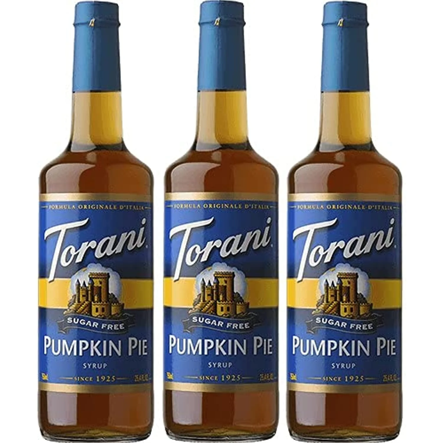 Torani Sugar-Free Syrup, Pumpkin Pie, 25.4-Ounce Bottles (Pack Of 3)