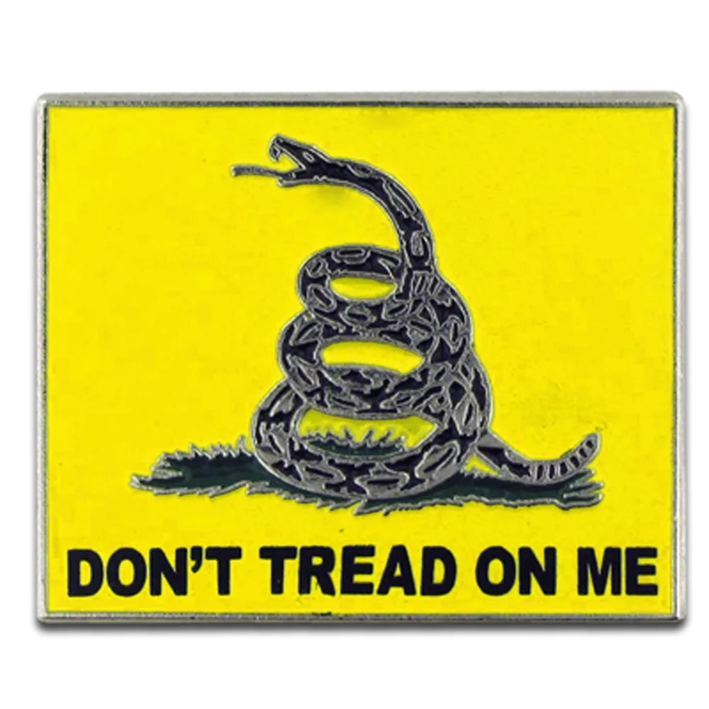 PinMart's Don't Tread on Me Gadsden Flag Enamel Lapel Pin