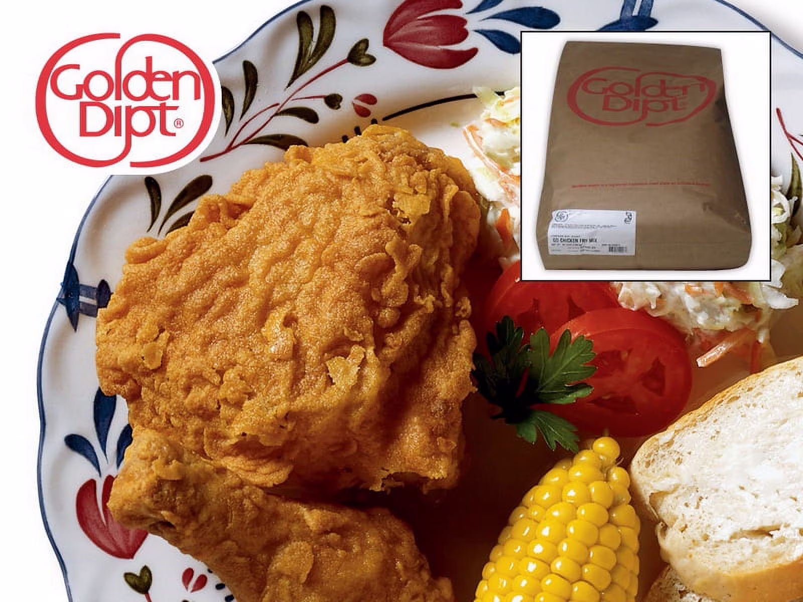 (Price/CASE)Golden Dipt Chicken Fry Breader 50 Pound Bag - 1 Per Case