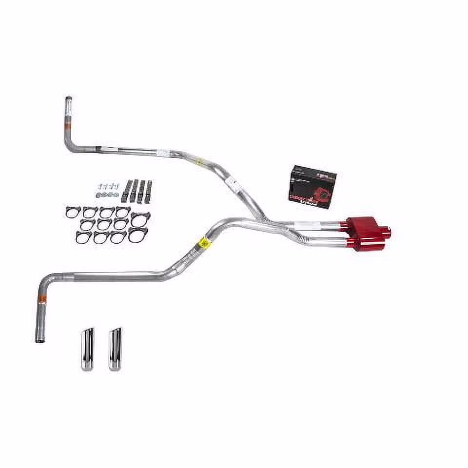 Silverado 88-95 dual exhaust 2.5 pipe Cherry Bomb Extreme RW Tip Side Exit