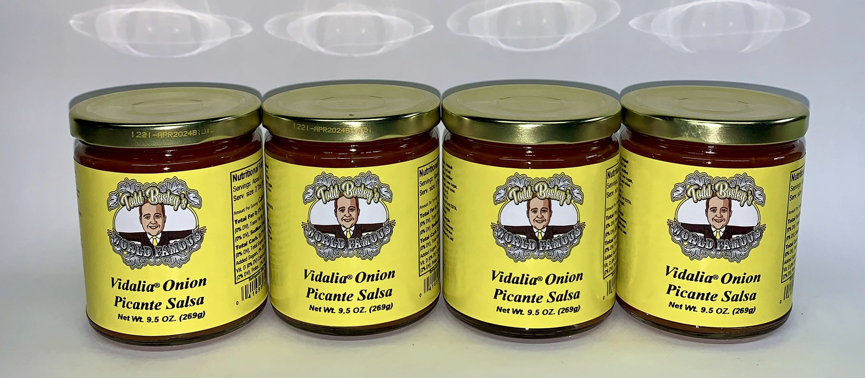 Todd Bosley's World Famous Vidalia Onion Picante Salsa (4 Pack)