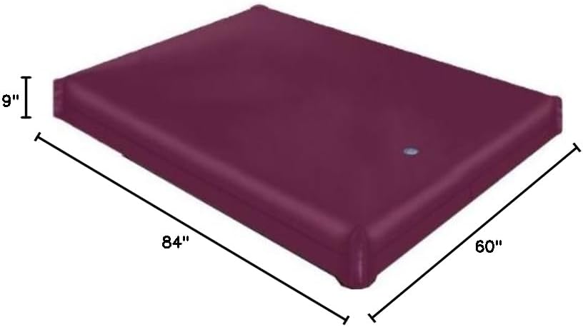 GEROBOOM Free Flow Full Motion Hardside Waterbed Mattress by Innomax Queen (60x84)