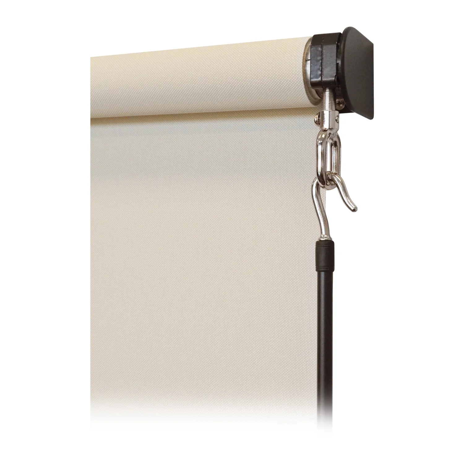 Keystone Fabrics Premium Outdoor Roller Patio Sun Shade 8ft Wide (Cream)