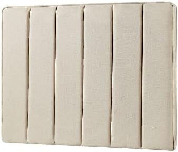 HBBOOMLIFE Tavira Allure® College Dorm Headboard - Broad Panel - Linen White