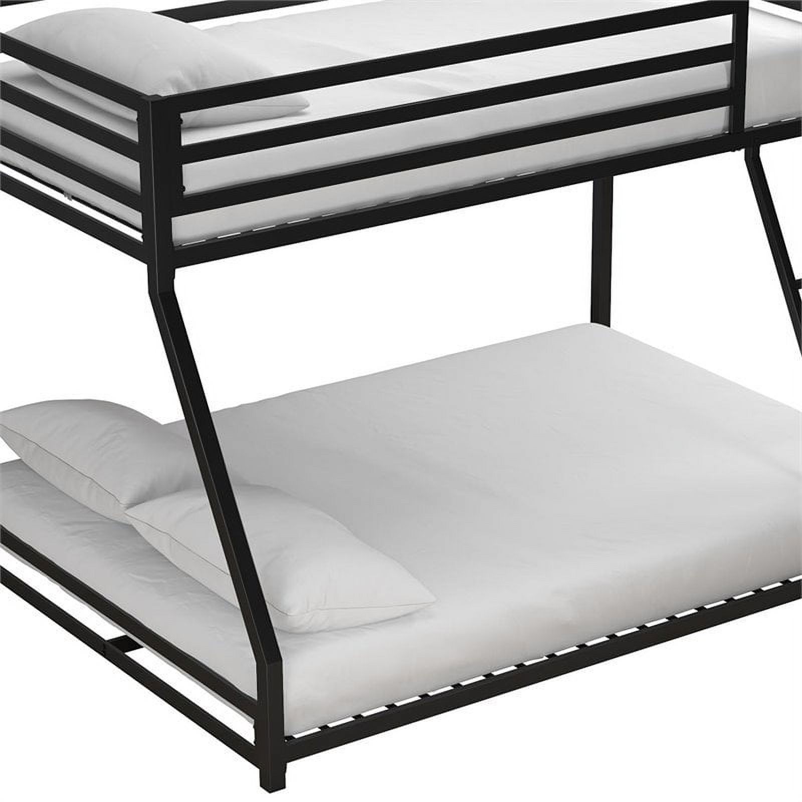 DHP Mabel Twin Over Full Metal Bunk Bed in Black
