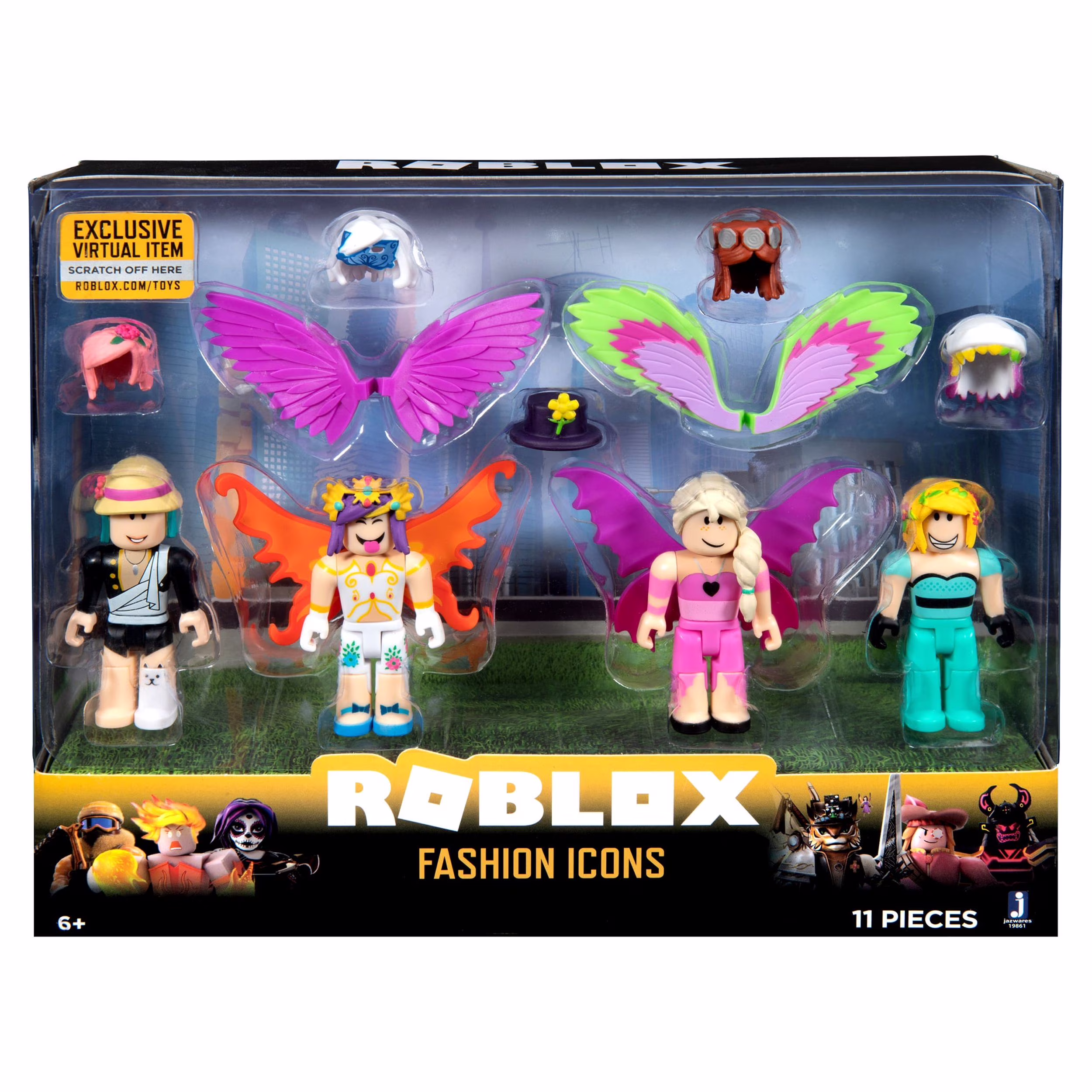 Roblox Celebrity Collection - Fashion Icons Four Figure Pack [Includes Exclusive Virtual Item]