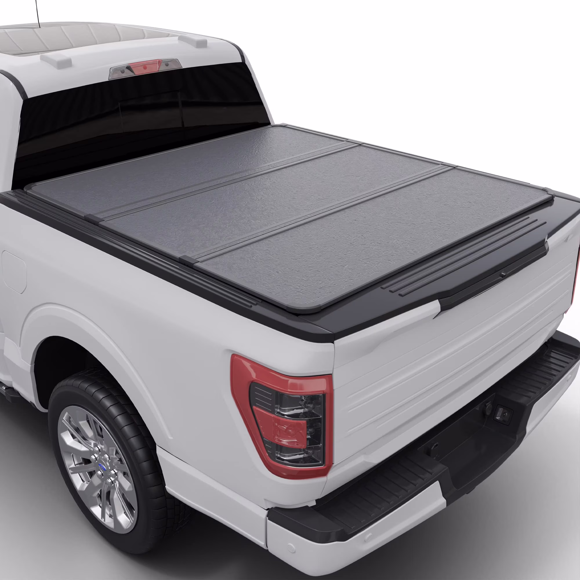 Toptiny Hard Folding Truck Bed Tonneau Cover |THTF030|Fits 2019 - 2022 Chevy/GMC Silverado/Sierra, Works w/ MultiPro/Flex Tailgate 6' 7