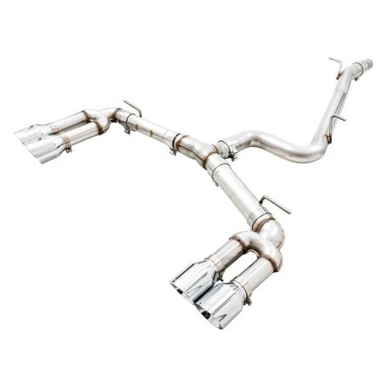 Track Edition Exhaust with Chrome Silver 102 mm Tips for Audi 8V S3