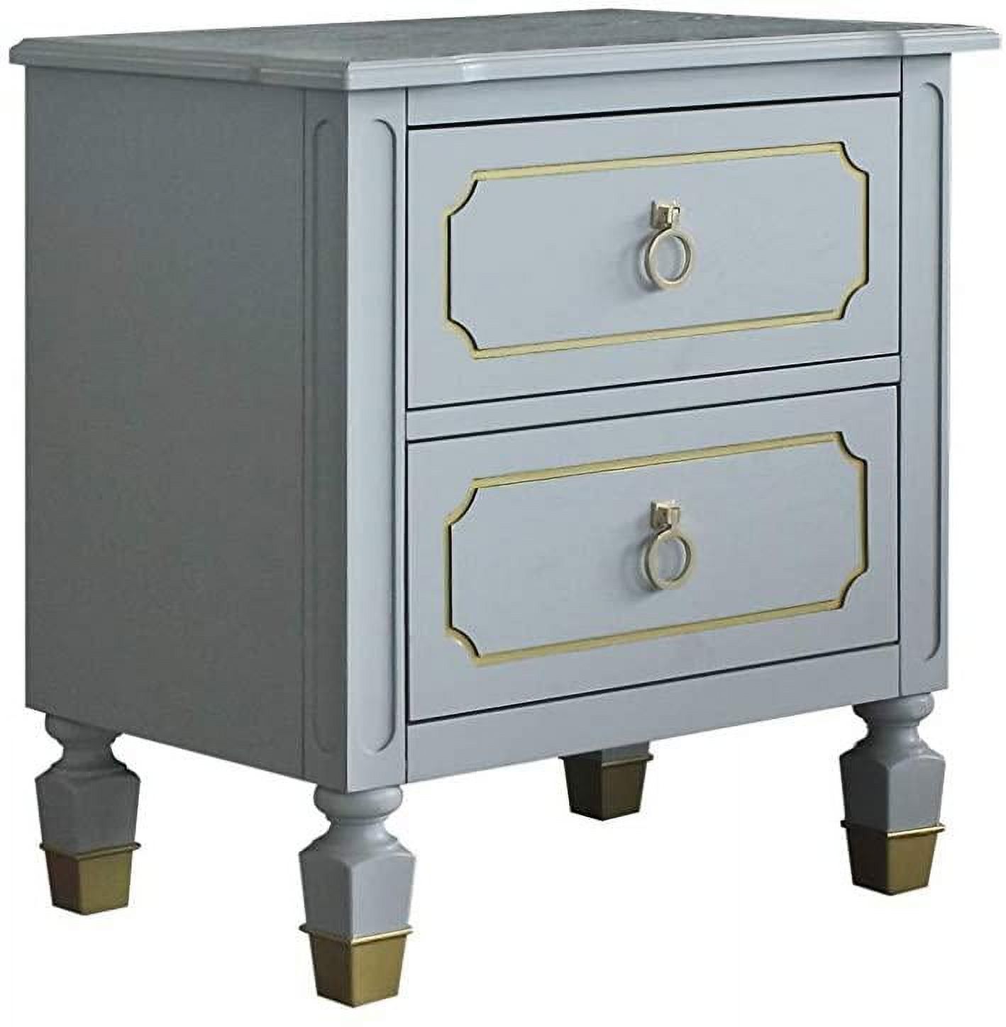 Beige & Gray Eastern King 6pcs Bedroom Set by Acme House Marchese 28877EK-6pcs