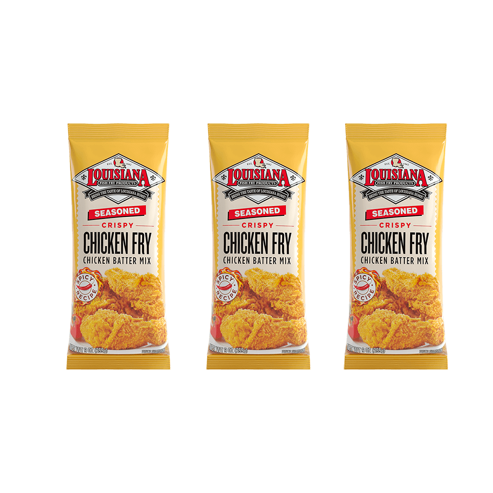 Louisiana Fish Fry Seasoned Chicken Fry 9 oz Pack of 3