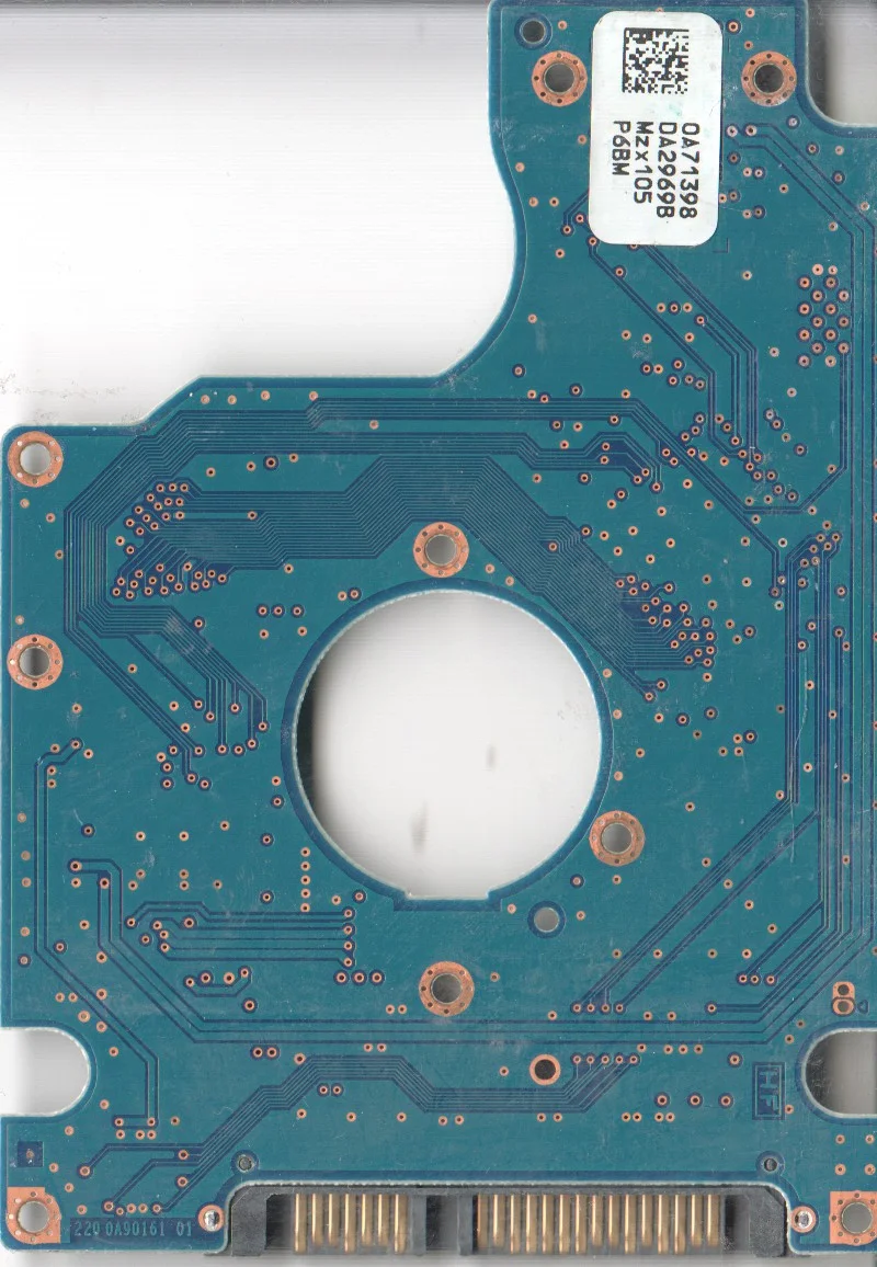HTS545016B9A300, 0A71398 DA2969B, 0A57911, DA2987, Hitachi SATA 2.5 PCB