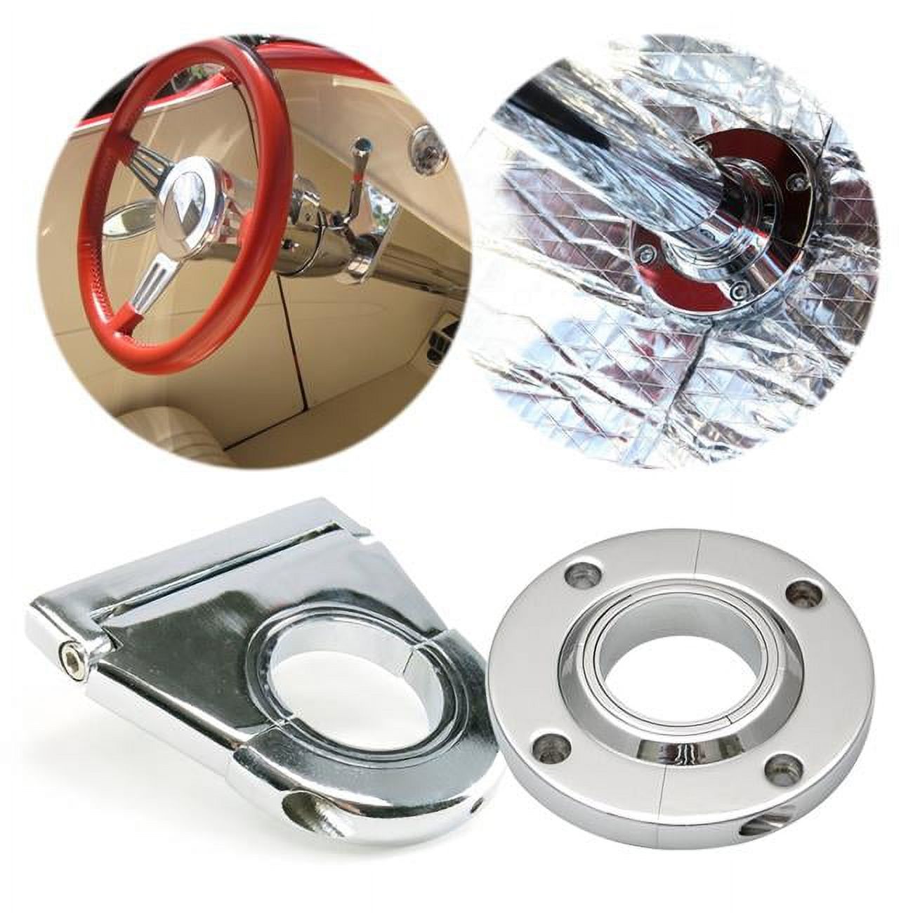 Billet Column Floor Mount & 2.5 in. Column Drop