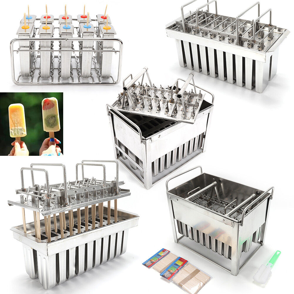 10/20/30Pcs Stainless Steel Ice Cream Sticks Mold Ice Popsicle Mold Pop Holder