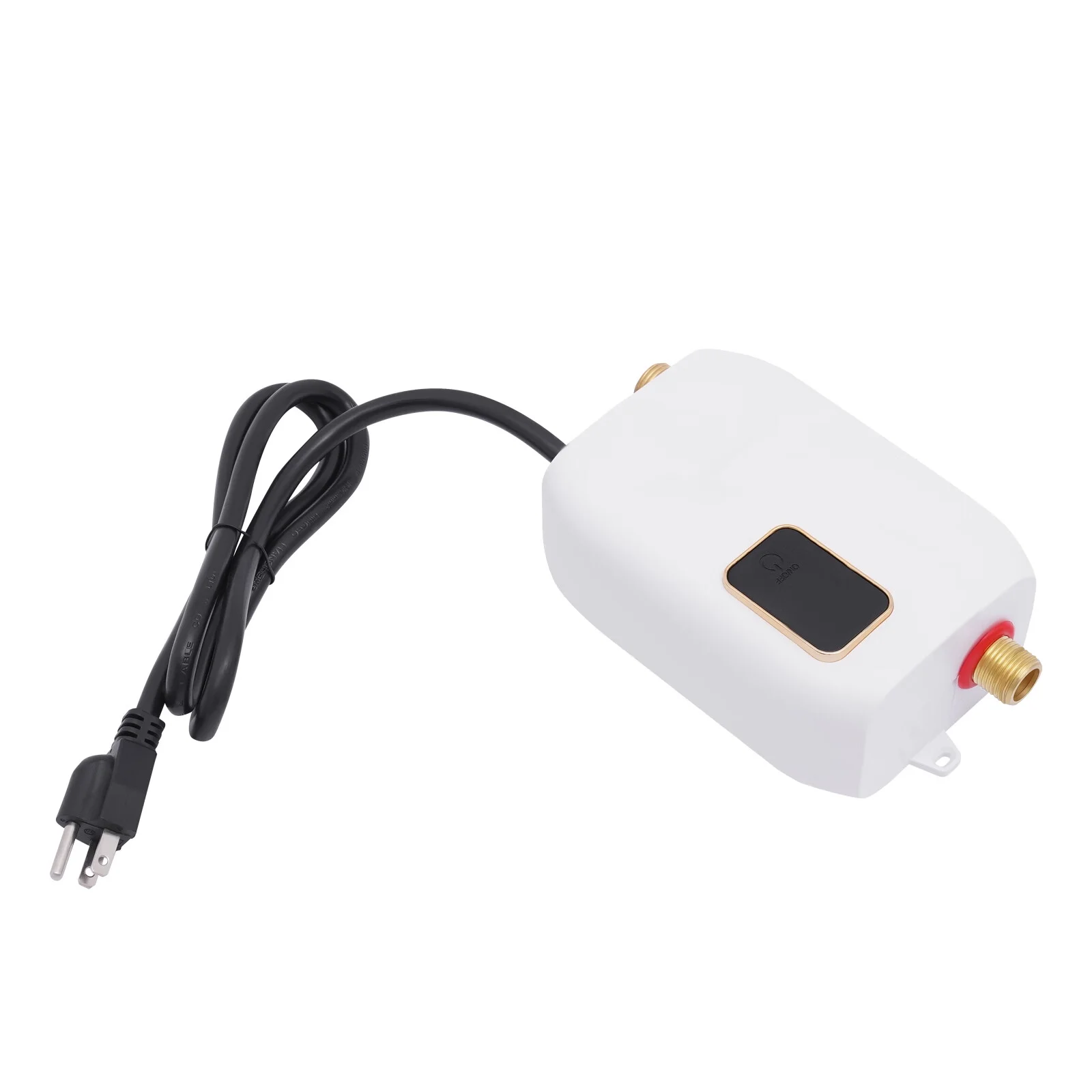 Aiqidi Instant Electric Hot Water Heater 110V 3000W Wall-mounted Under Sink Tankless Mini Boiler IPX4 Waterproof 20-50℃, White