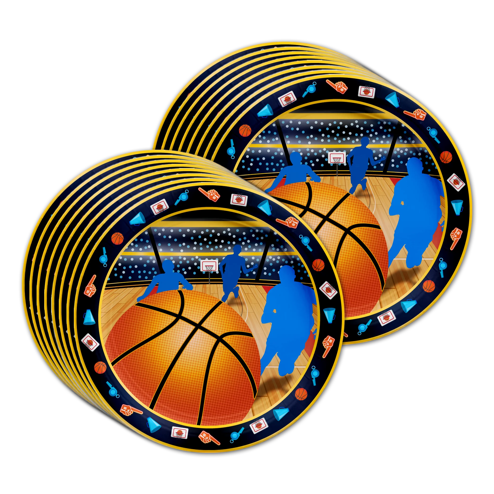 Basketball Birthday Party Supplies Set Plates Napkins Cups Tableware Kit for 16