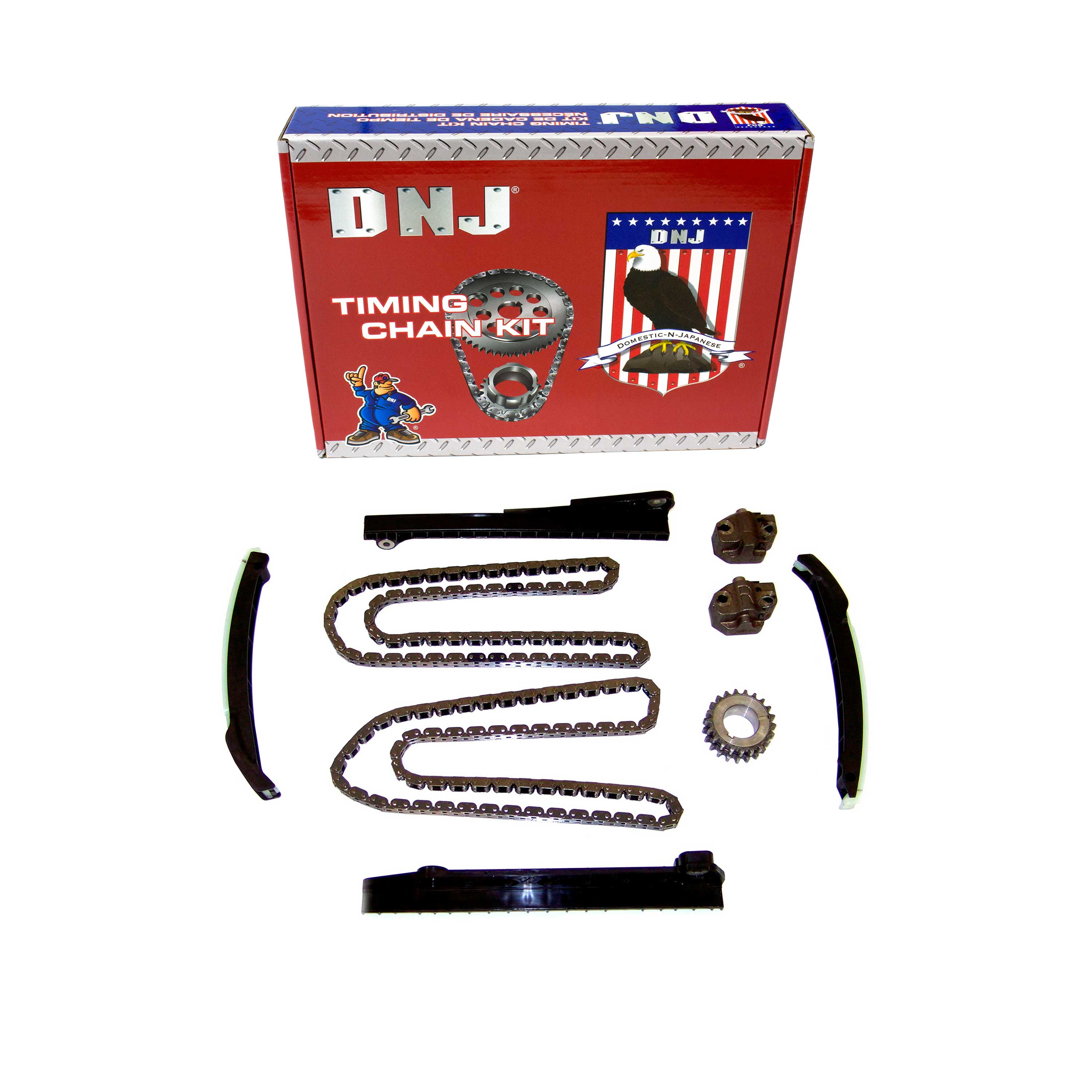 DNJ TK4160 Timing Chain Kit Fits Cars & Trucks 97-01 Ford Lincoln E-150 Econoline 5.4L SOHC 16v Fits select: 1997-2001 FORD F150, 1997-2001 FORD F250