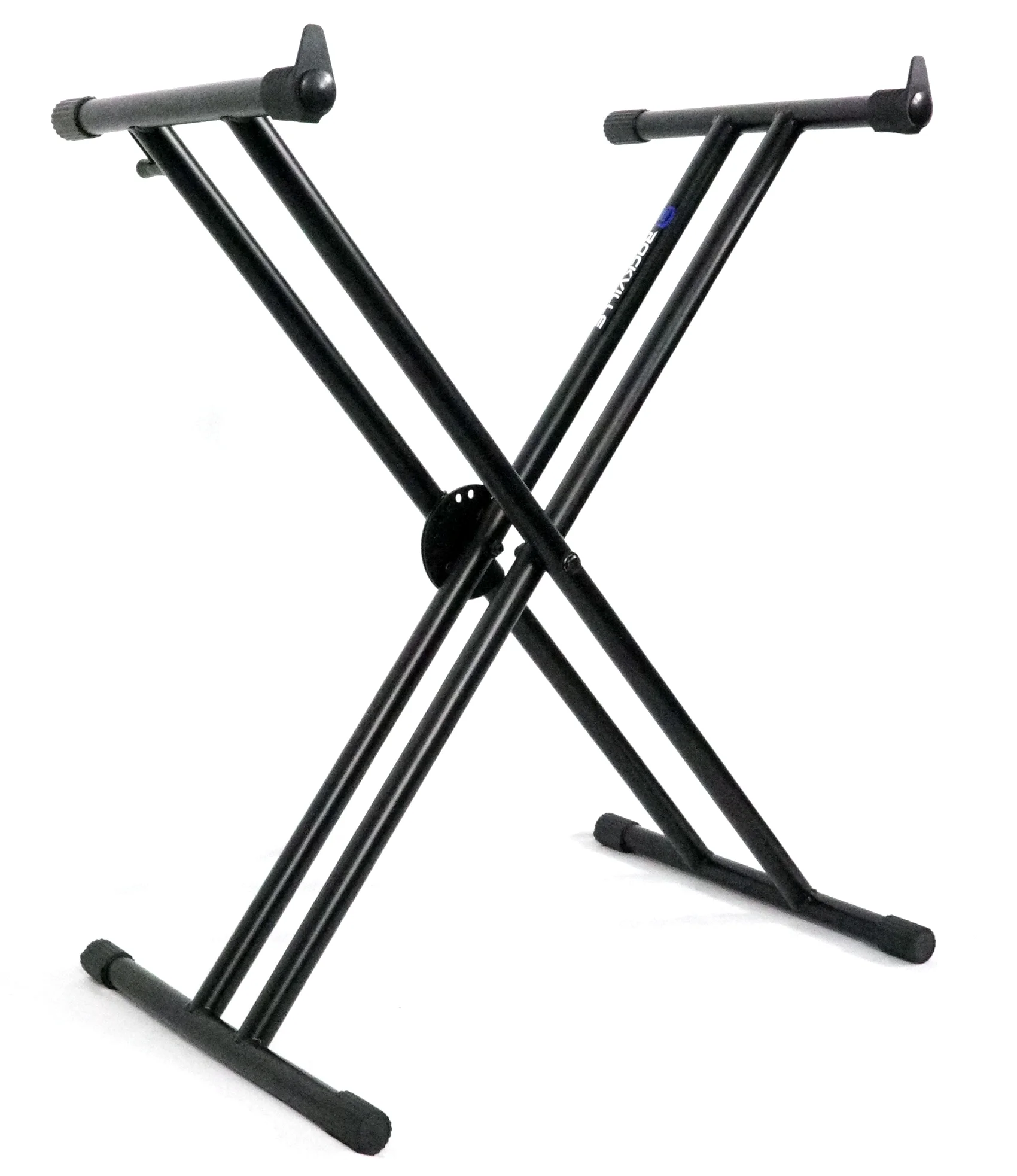 Rockville RKS30X Double X Braced Keyboard Stand w/ Shelf to Turn Into DJ Table