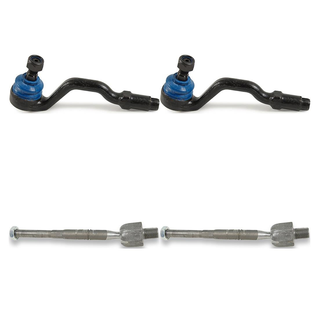 Mevotech Supreme Front Inner Front Outer 4 Of Steering Tie Rod Ends For BMW Fits select: 2005-2008 BMW X3 3.0I, 2004 BMW X3 2.5I