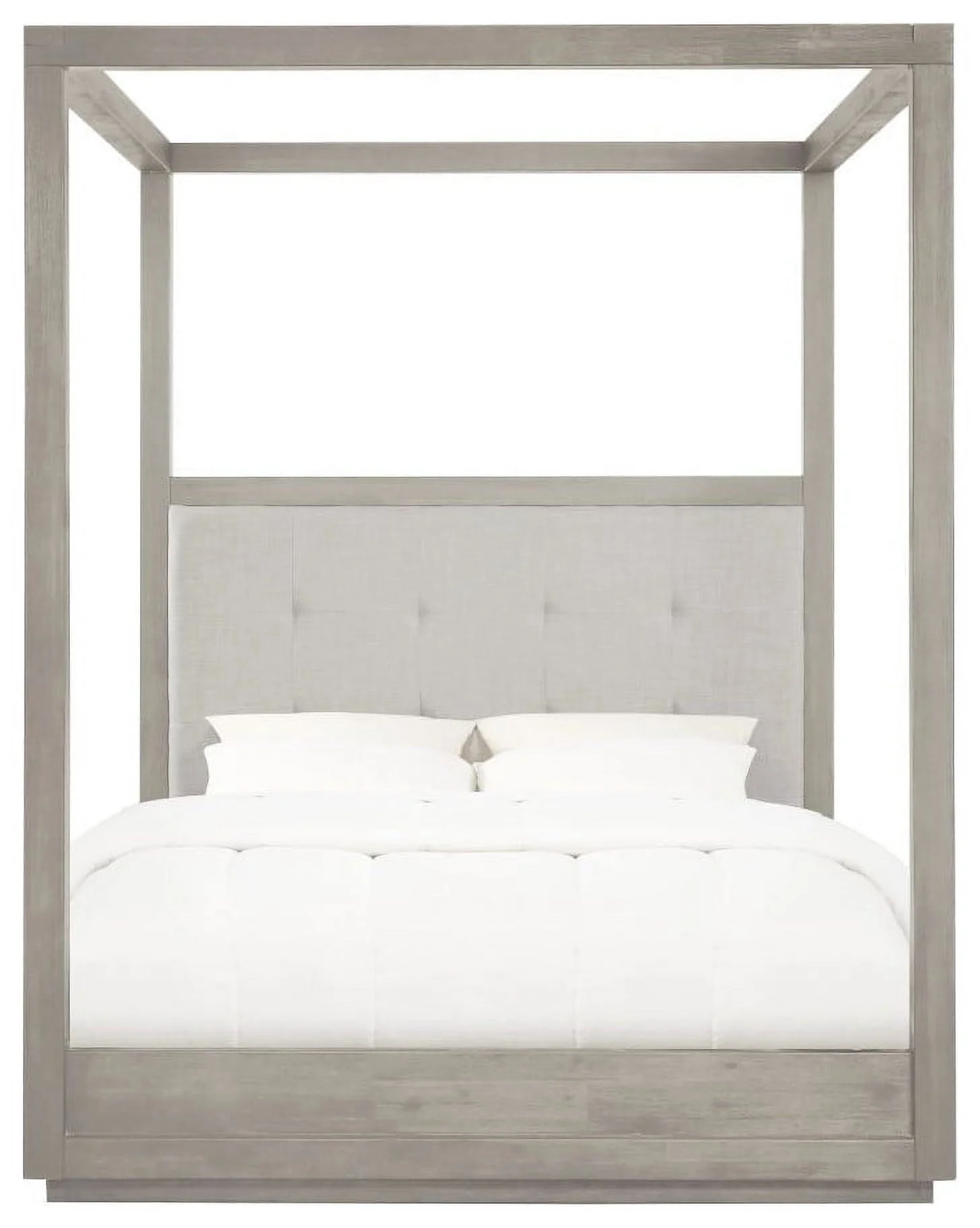Modus Furniture Oxford Upholstered Canopy Bed in Mineral