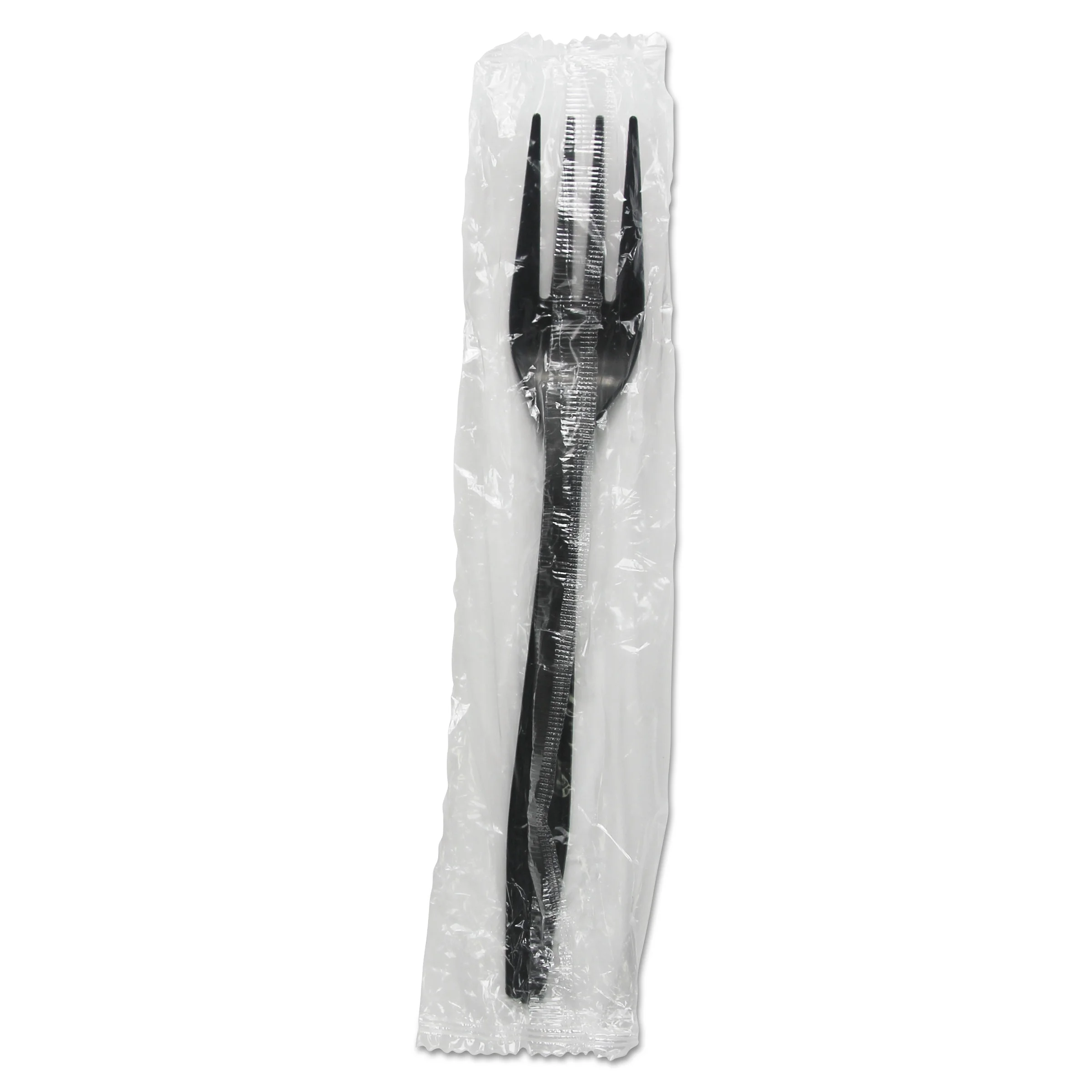 Boardwalk BW  Heavyweight Wrapped Polypropylene Cutlery Soup Spoon - Black