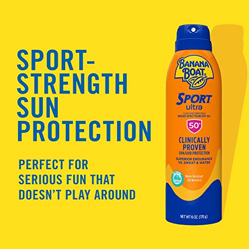 Banana Boat Sport Ultra, Reef Friendly, Broad Spectrum Sunscreen Spray, SPF 50, 6oz.