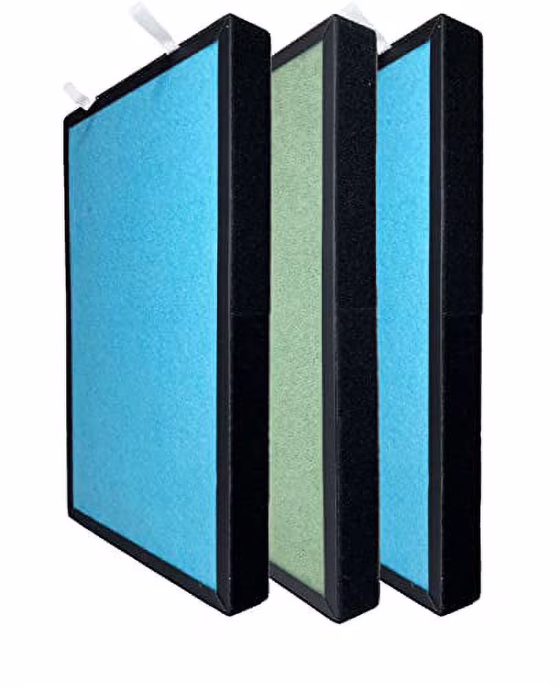 Nispira 4-in-1 Filter Replacement For Pro Breeze HEPA Air Purifier PB-P01 Part PB-P01F, 3 Pack