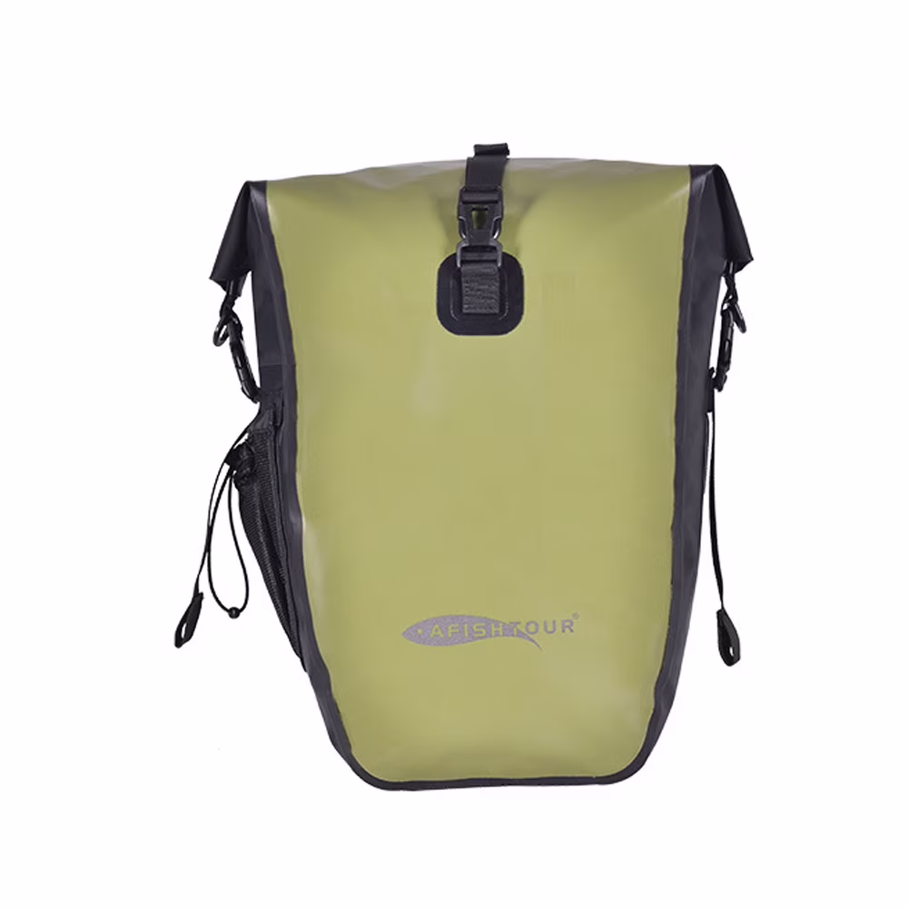 AFISHTOUR Waterproof Bike Pannier Bag 25L Rear Rack Saddle Bag for Riding Cycling