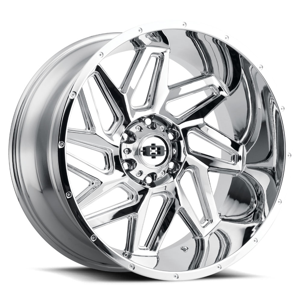 22x10 Vision 361 Spyder Chrome Wheel 5x5 (-19mm)
