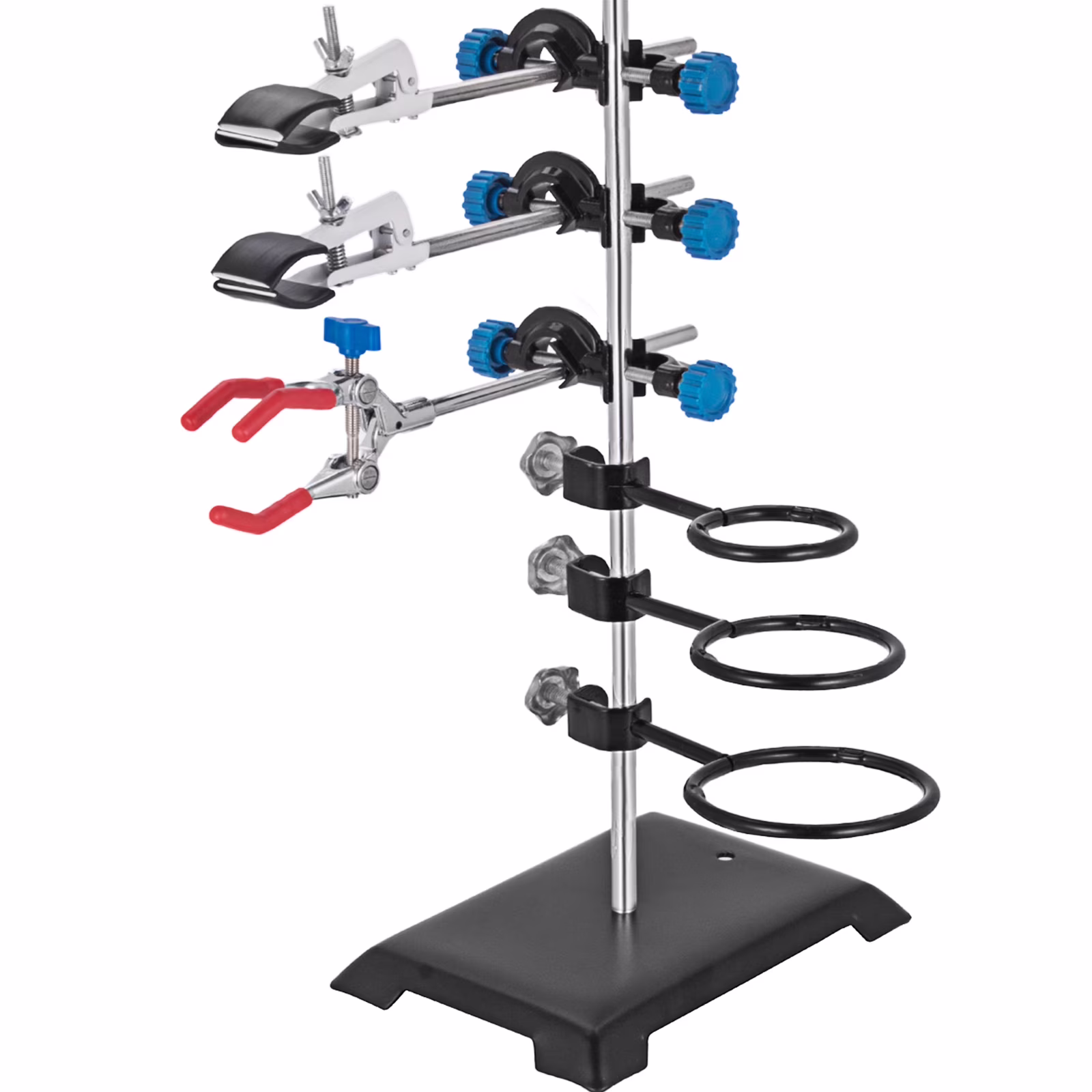 VEVOR Laboratory Grade Metalware Set Stand 60cm- Support Stand Premium Iron Material Laboratory Stand Support Lab Clamp Flask Clamp Condenser