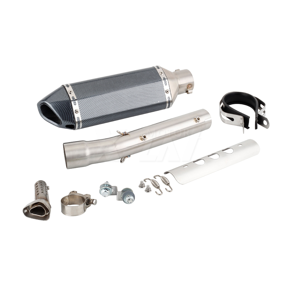 XLYWKJ For YAMAHA Ténéré 700  2019 2020 2021 Motorcycle Exhaust Pipe Muffler Middle Link Pipe, 1-Set