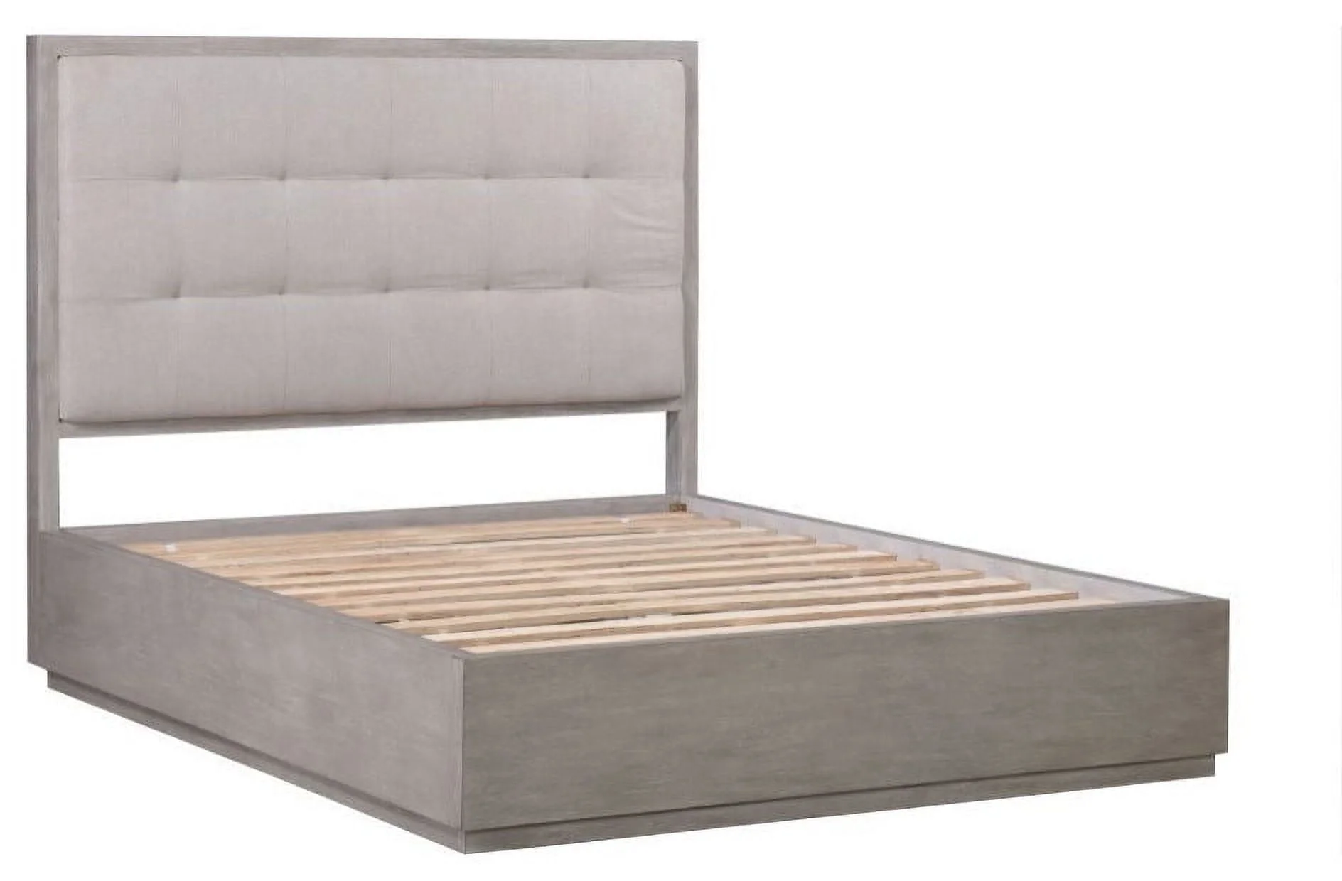 Modus Furniture Oxford Upholstered Footboard Storage Bed in Mineral