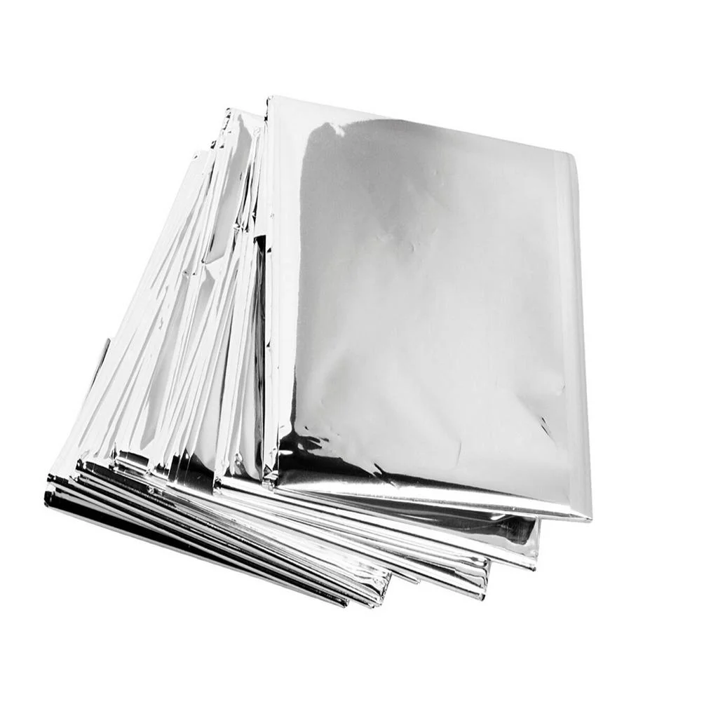 10pcs Outdoor Blanket Waterproof Survival Sleeping Bag 6.9 X 4.3/5.2ft Tent Shelter Camping Safety Gear - 0x130cm 210x130cm