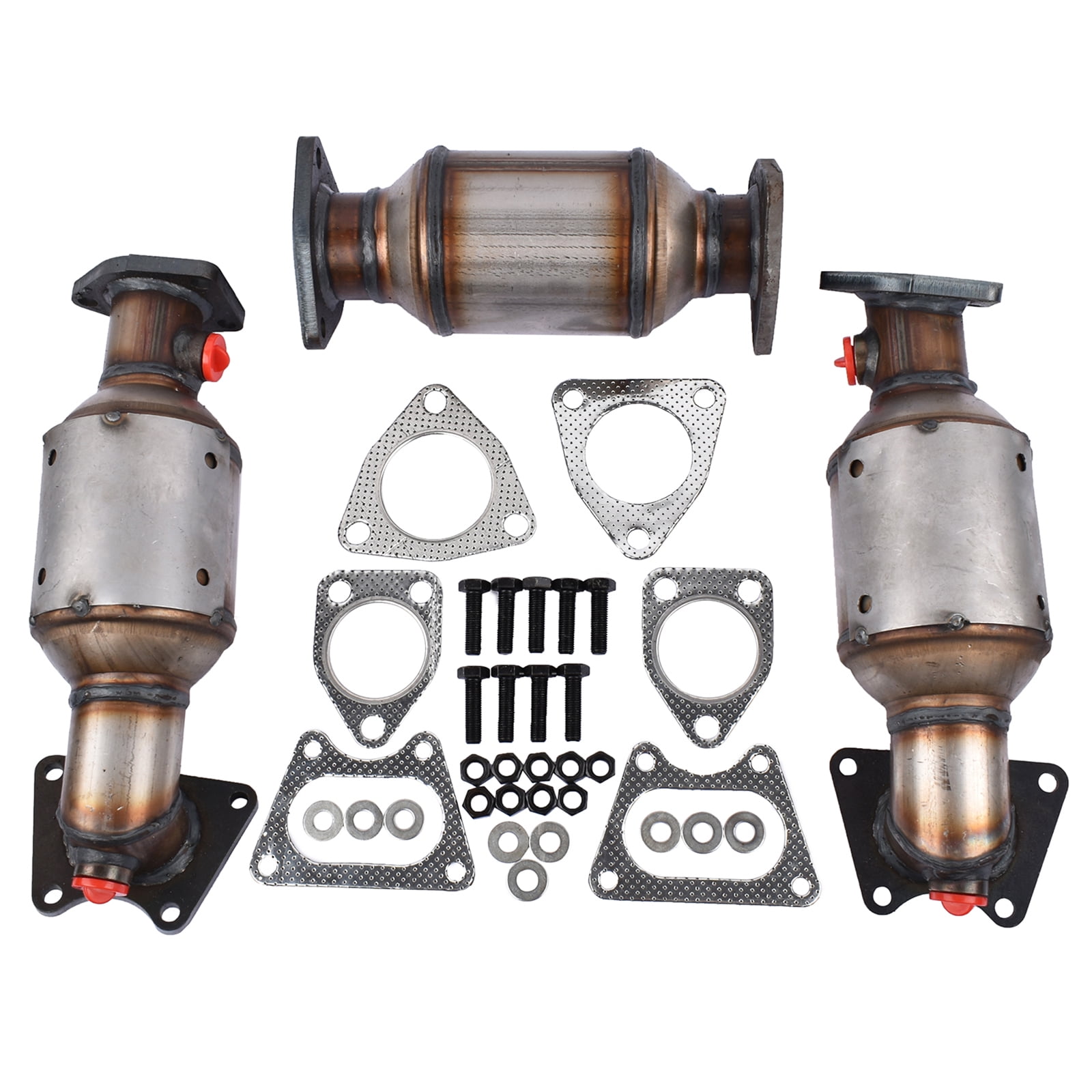 Mustrod Catalytic Converter Set for 2005-2008 Honda Accord Pilot Odyssey Ridgeline 45106-45107-45108