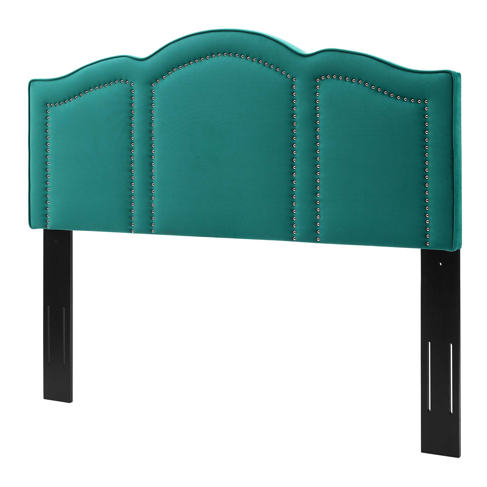 Headboard, Full Queen Size, Velvet, Teal Blue, Modern Contemporary Urban Design, Bedroom Master Guest Suite