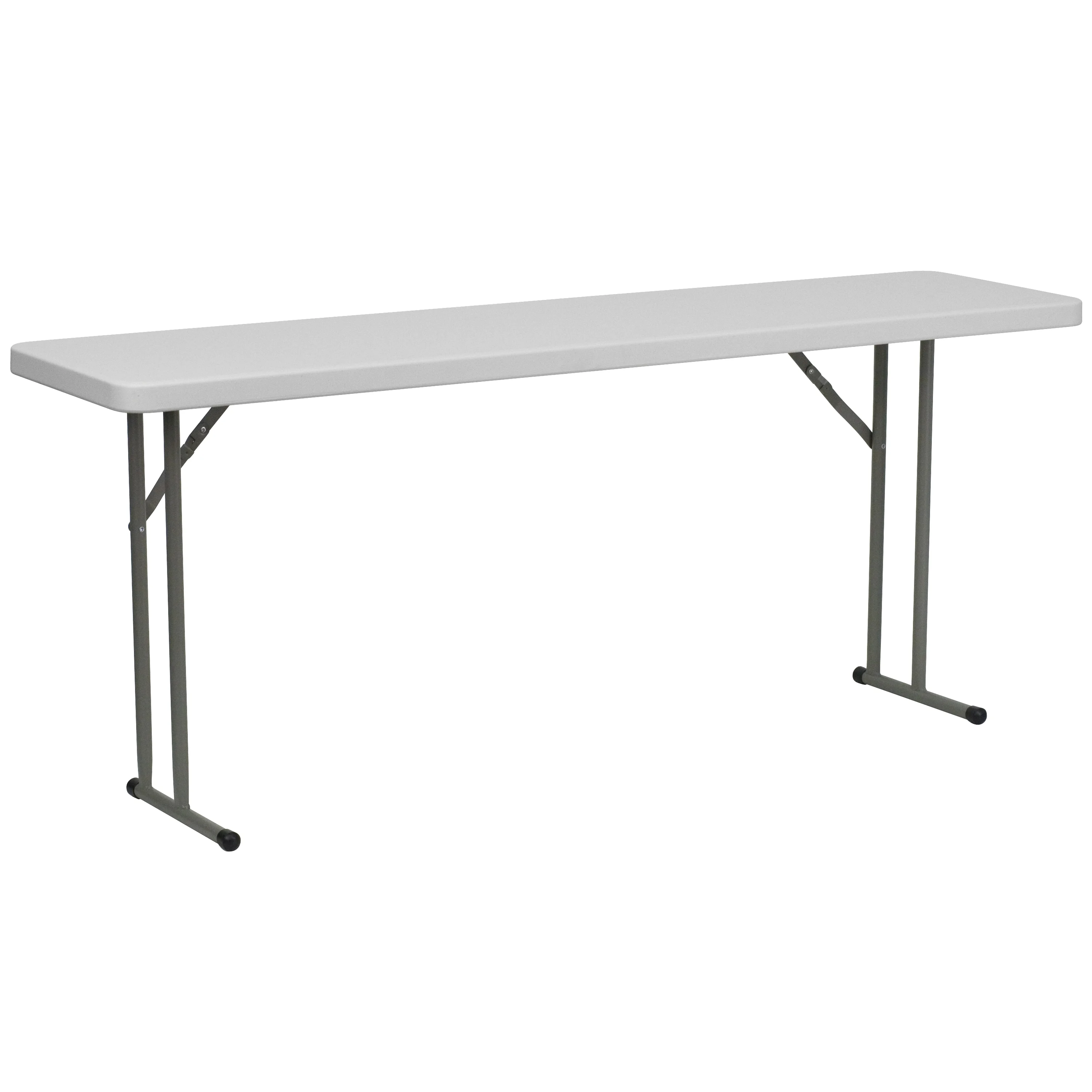 Flash Furniture 6' Rectangular Plastic Folding Training and Event Table, Granite White